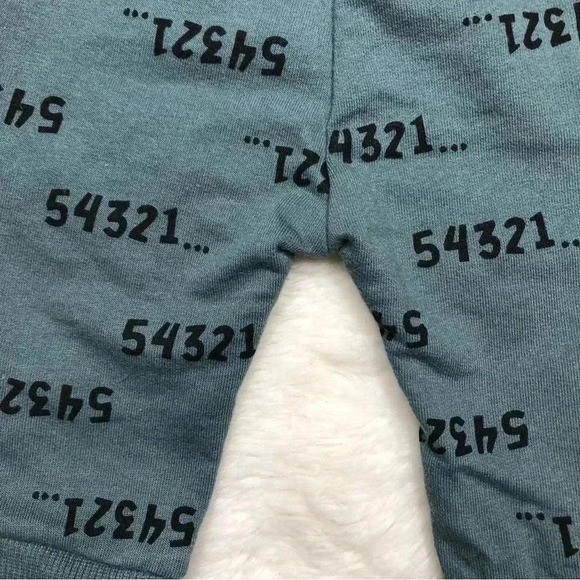 PL Baby Sweatpants Numbers Greenish Blue Size 0-3 Months - Picture 12 of 16